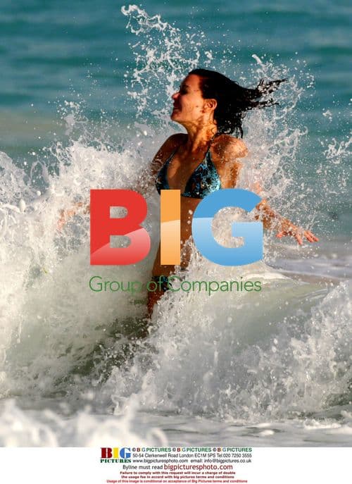 Linzi Stoppard in Bikini on Caribbean Vacation