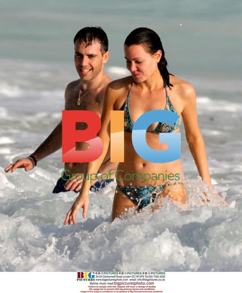 Linzi Stoppard Frolics in Caribbean