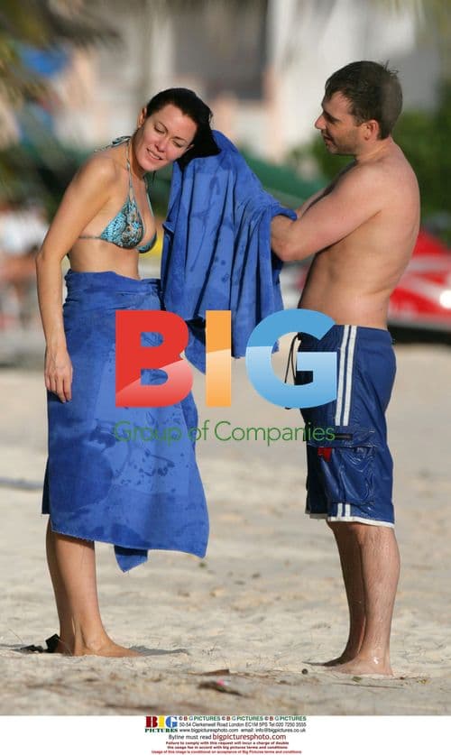 Linzi Stoppard Frolics in Caribbean Sea