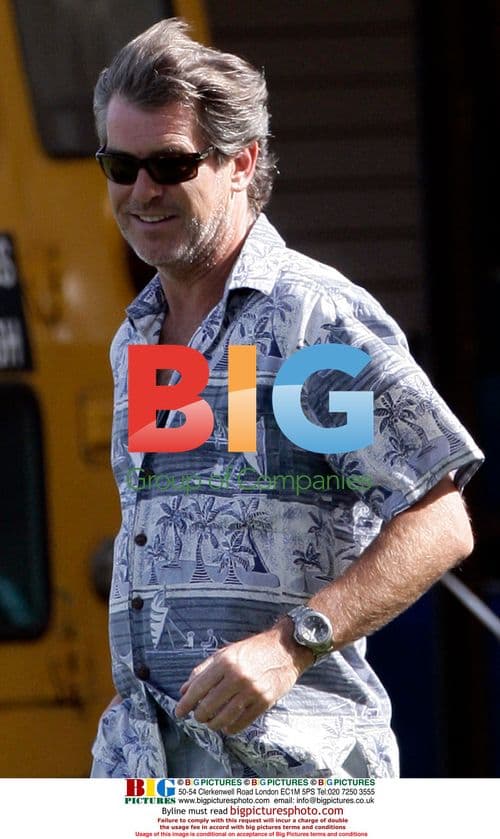 Pierce Brosnan with sons in Hawaii