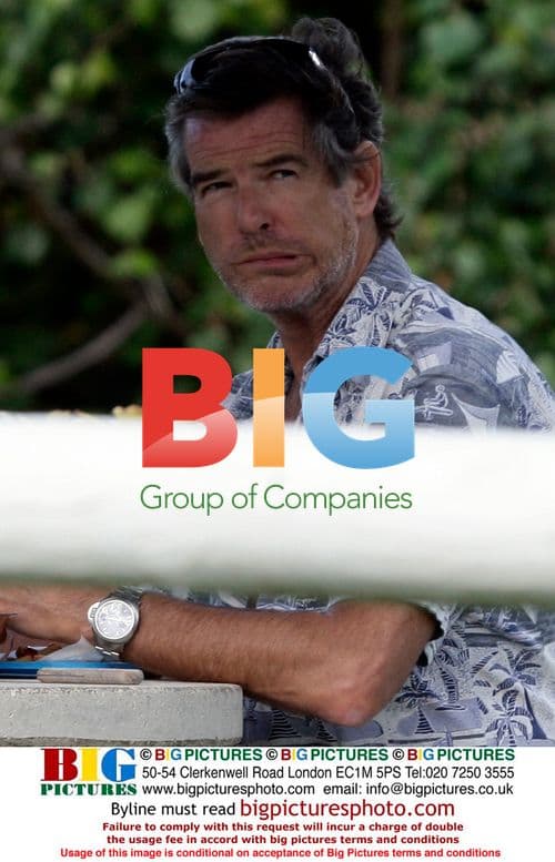 Pierce Brosnan with sons in Hawaii