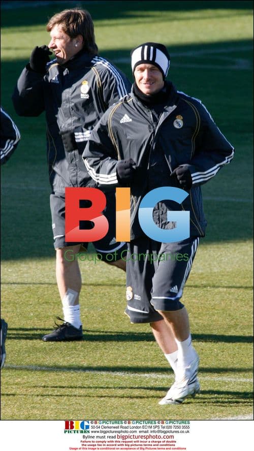 David Beckham Training Session After Real Madrid Split