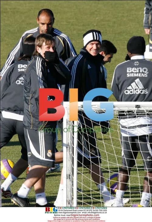 David Beckham at Real Madrid Training