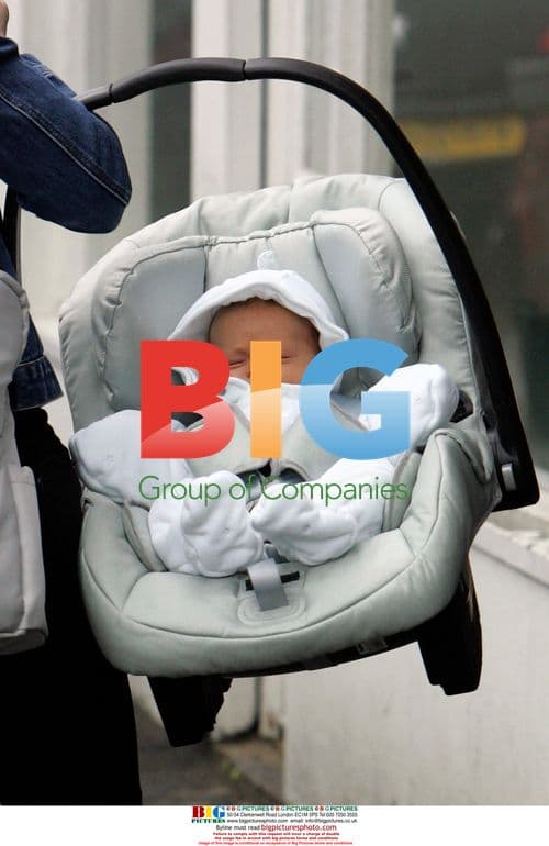 Kirsty Gallacher with new baby Oscar