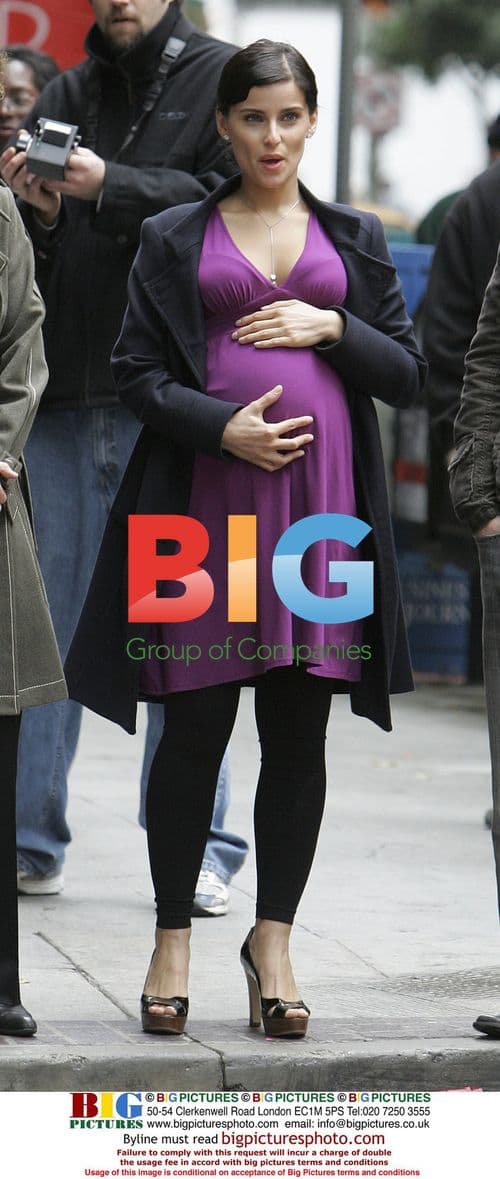 Nelly Furtado, Melina Kanakaredes, and Carmine Giovinazzo on CSI: NY Set