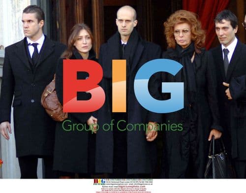 Sophia Loren at Carlo Ponti's Funeral