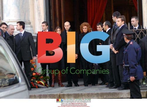 Sophia Loren at Carlo Ponti's Funeral