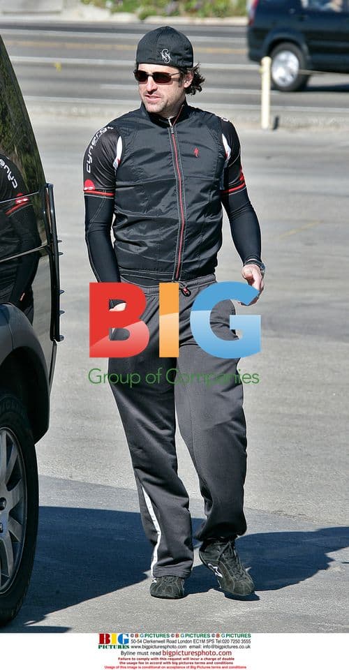 Patrick Dempsey Celebrates 41st Birthday Cycling with Daughter