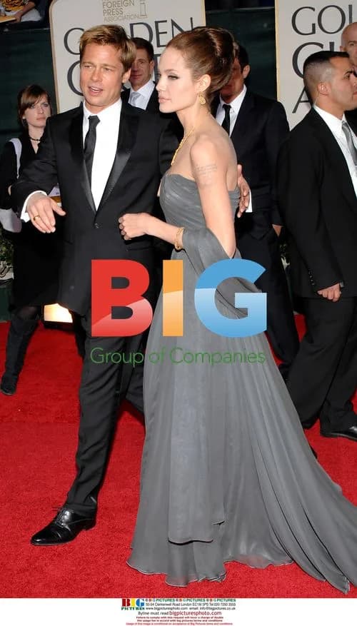 Brad Pitt and Angelina Jolie at 64th Golden Globe Awards