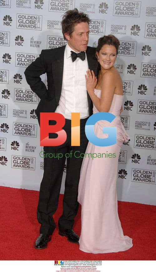 Hugh Grant and Drew Barrymore at Golden Globes