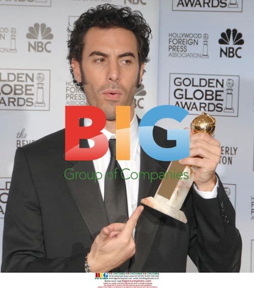 Sacha Baron Cohen with Golden Globe