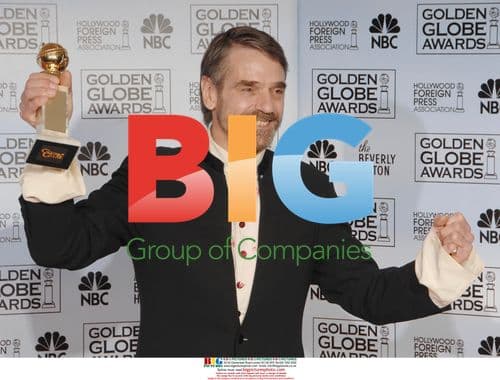 Jeremy Irons with Golden Globe Award