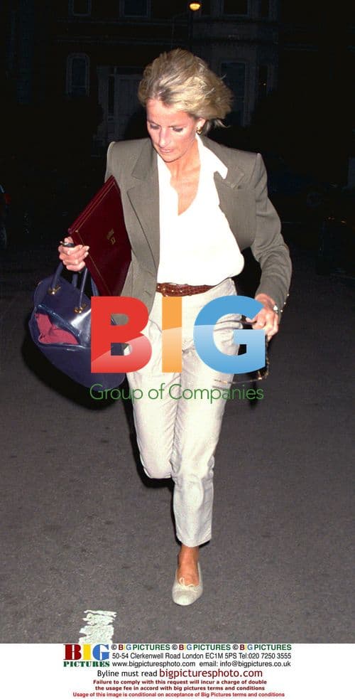 Diana, Princess of Wales Leaving Therapist's Home