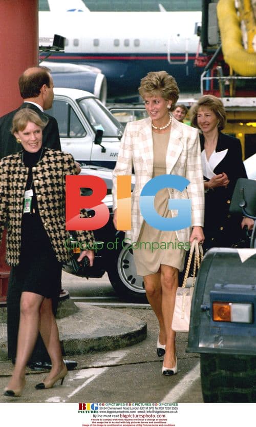 Princess Diana Leaving for Moscow