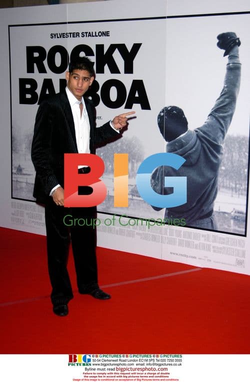 Boxer Amir Khan at 'Rocky Balboa' Premiere
