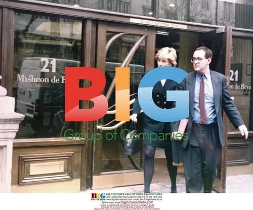 Princess Diana and Anthony Julius in London