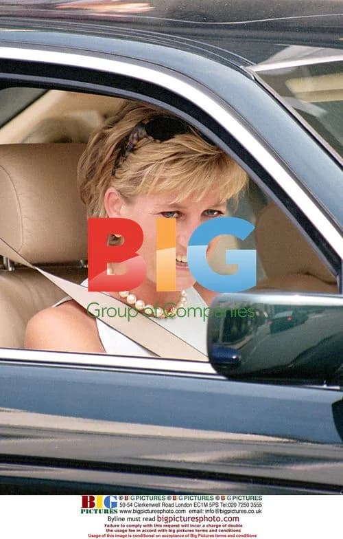 Diana, Princess of Wales behind the wheel