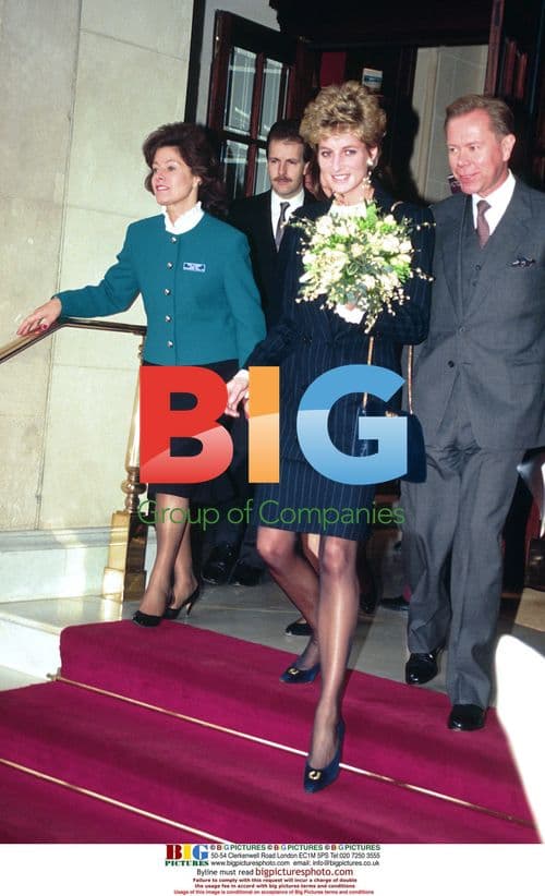 Diana, Princess of Wales leaves red carpet event