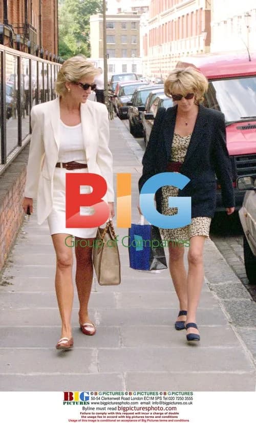 Diana, Princess of Wales leaves Bibendum