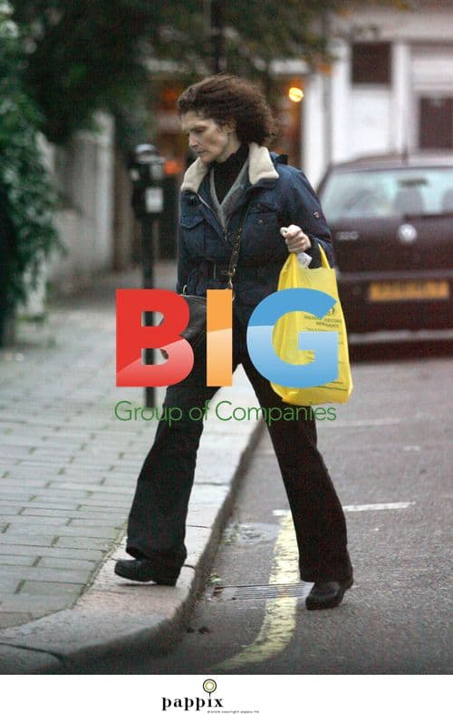 Mary Elizabeth Mastrantonio shopping in London