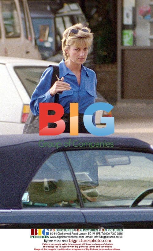 Diana Princess of Wales visits friend