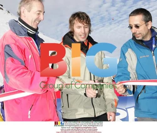 James Blunt Opens Les Attelas Ski Lift in Verbier, Switzerland