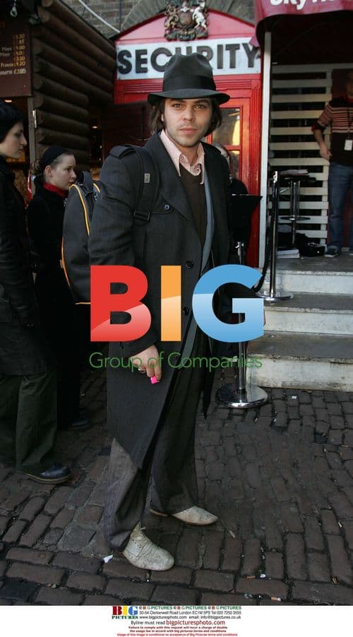 Gaz Coombes of Supergrass Arriving at Pudstock Charity Concert