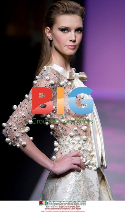 Model in Georges Hobeika Fashion Show