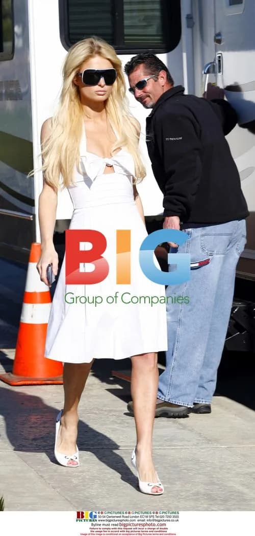 Paris Hilton on set of "The Hottie and the Nottie"