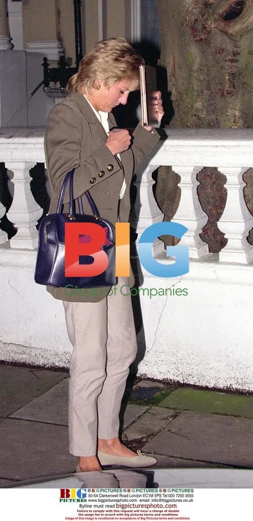 Diana, Princess of Wales Leaving Susie Orbach's Home