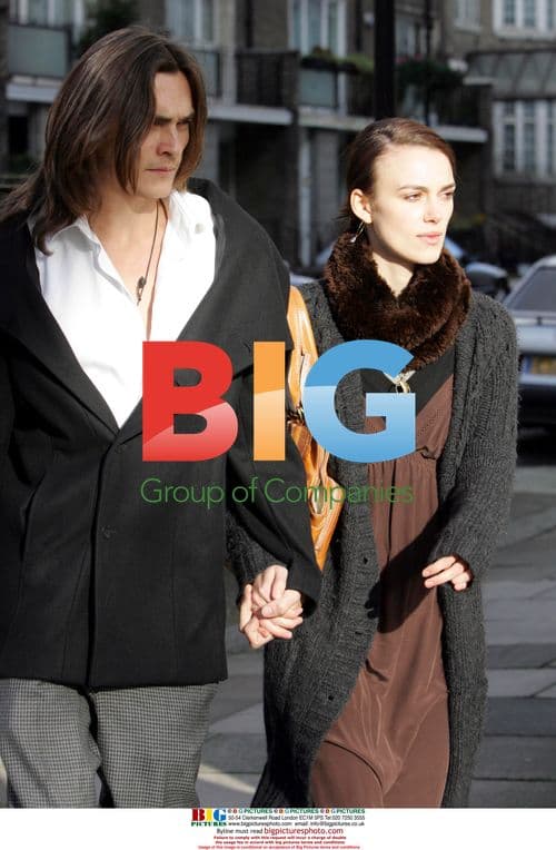 Keira Knightley with boyfriend Rupert Friend in London