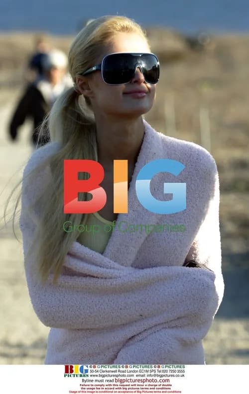 Paris Hilton filming 'Hottie and Nottie' in Malibu