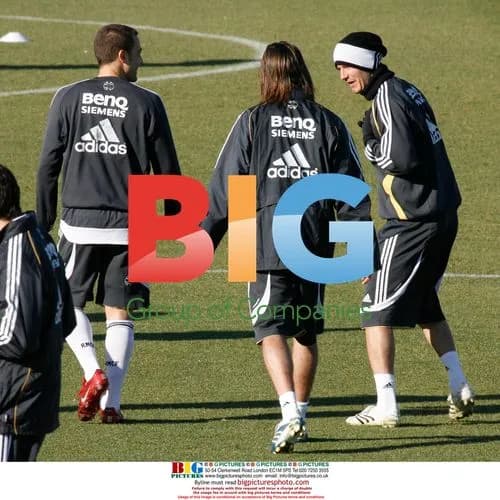 Beckham, Cassano and Ronaldo training