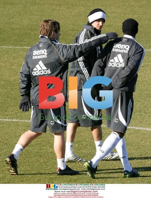 Ronaldo, Cassano and Beckham at Real Madrid training