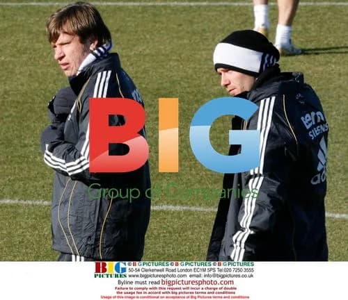 Ronaldo, Cassano and Beckham at Real Madrid training