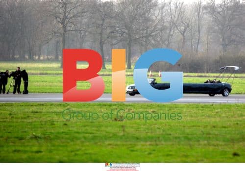 Top Gear Team Filming Segment on Strange Stretch Vehicles