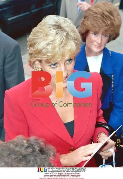 Diana Princess of Wales Greets Crowd