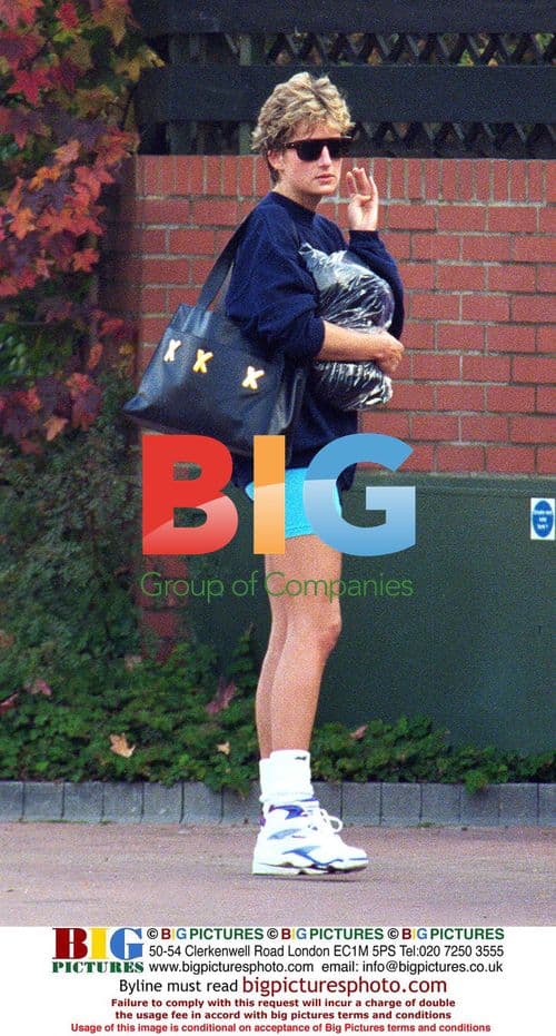 Princess Diana at Chelsea Harbour Tennis Club