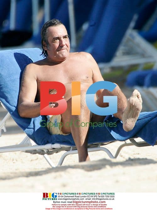 David Dickinson relaxes on Caribbean holiday