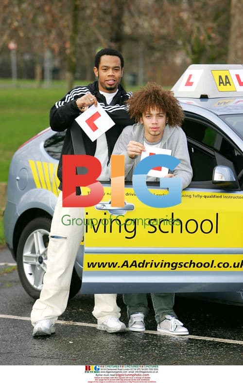 Ashley McKenzie and Robert Allen from "X Factor" learning to drive