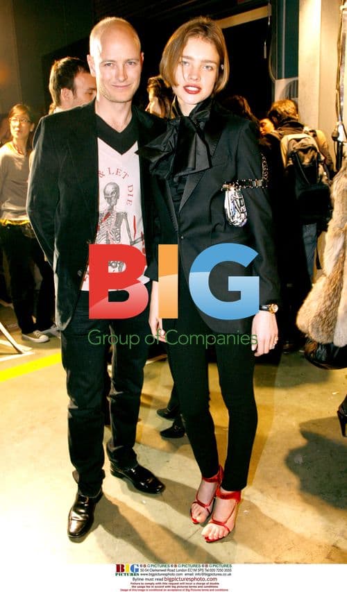 Lord Portman and Natalia Vodianova at John Galliano Fashion Show