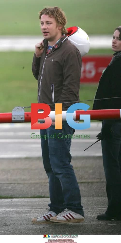 Jamie Oliver at Top Gear Track