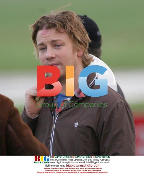 Jamie Oliver at Top Gear Track