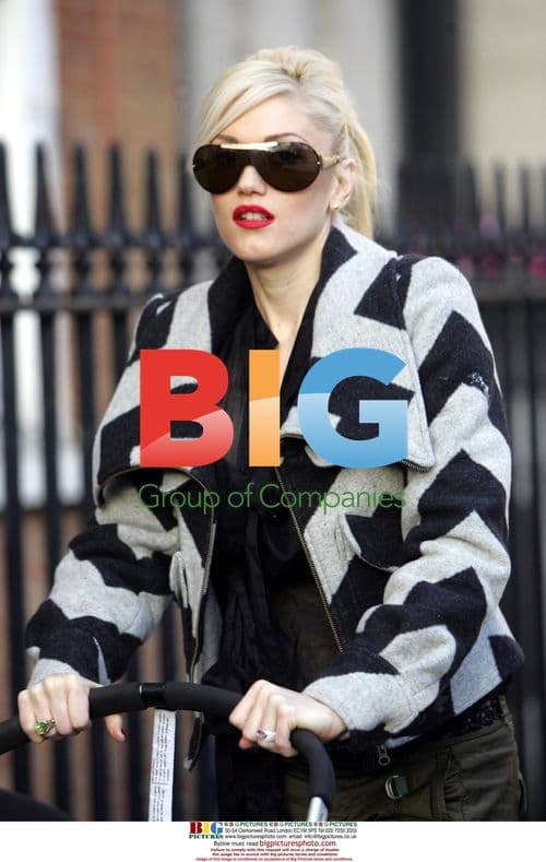 Gwen Stefani Helps Gavin with Pushchair