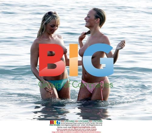 Charlotte Mears and Kerri on Beach Holiday