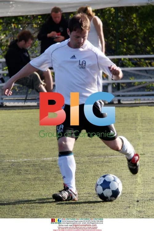 Declan Donnelly plays soccer with LA Vale
