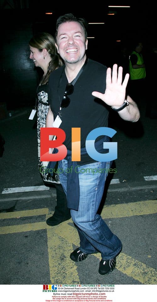 Ricky Gervais Leaving Concert for Diana Afterparty