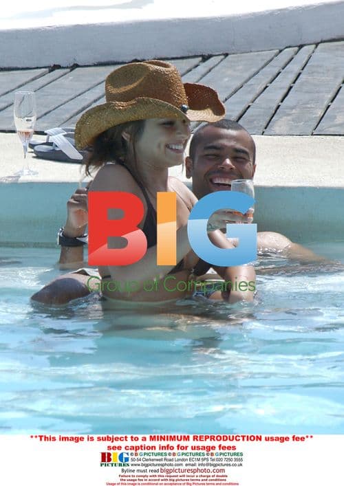 Ashley Cole and Cheryl on holiday in Spain