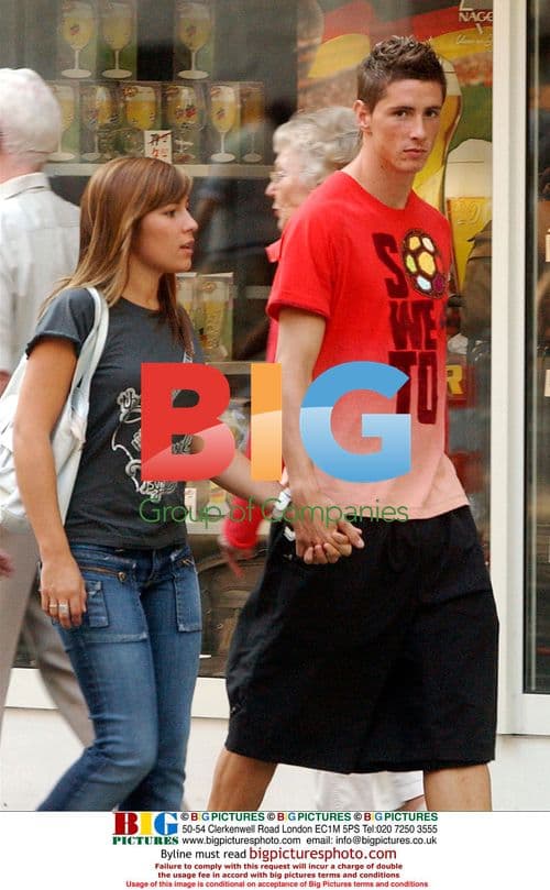 Fernando Torres and Girlfriend in Dortmund