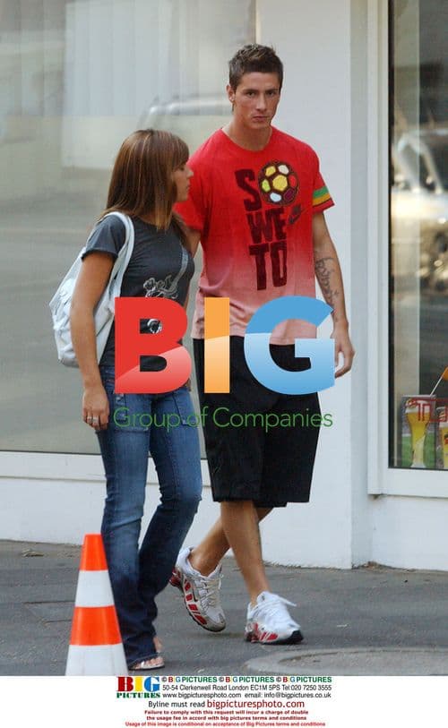 Fernando Torres and Girlfriend Olalla in Dortmund